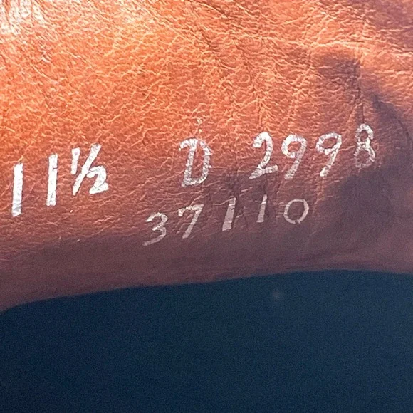 Allen Edmonds Mens 11.5D Lexington Cap Toe Derby Walnut Leather‎ Oxfords Shoes